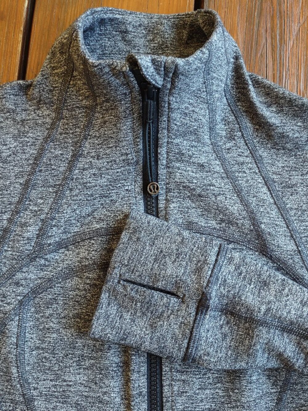Lululemon Define Jacket Size 6 Full Zip Dark Grey/Heathered Black Athletic - Picture 4 of 12